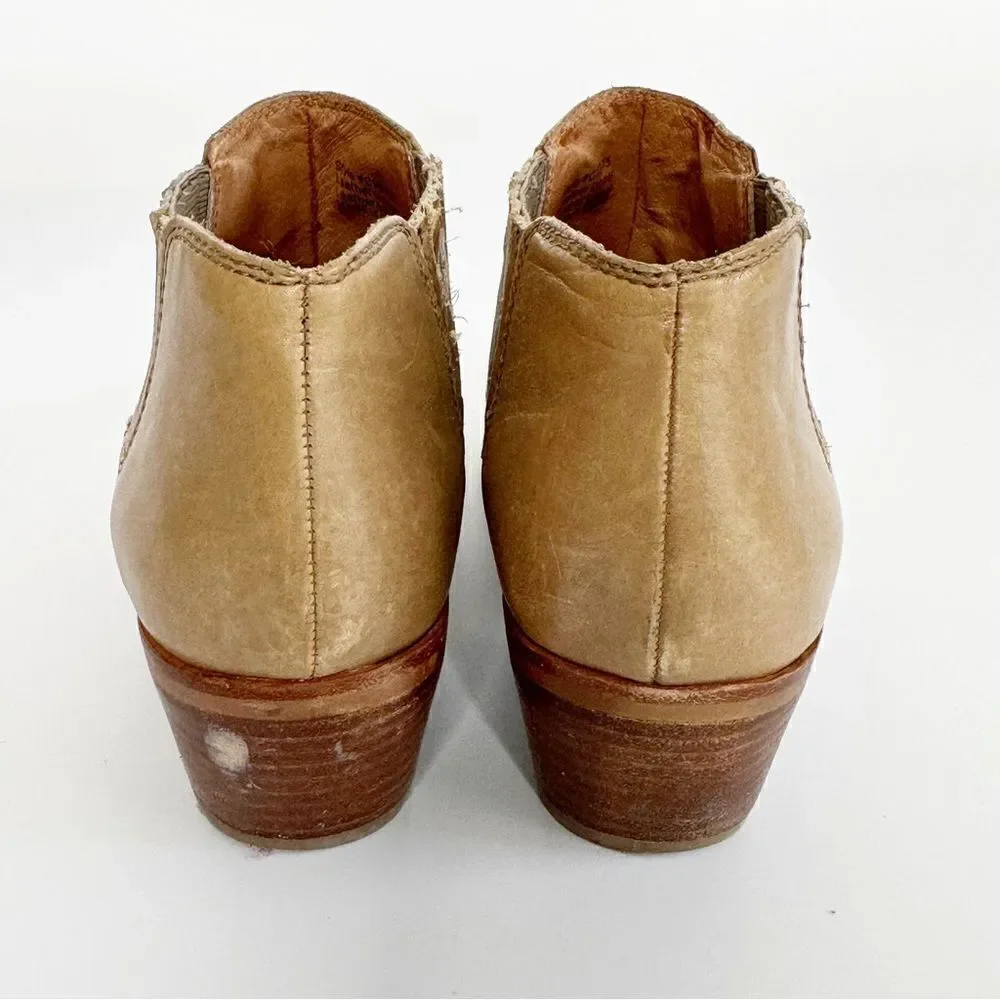 Madewell Spencer Chelsea Pull On Ankle Bootie Tan Size 8.5